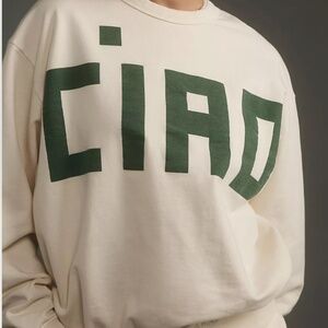 Clare V. Ciao Le Drop Sweatshirt Size Small